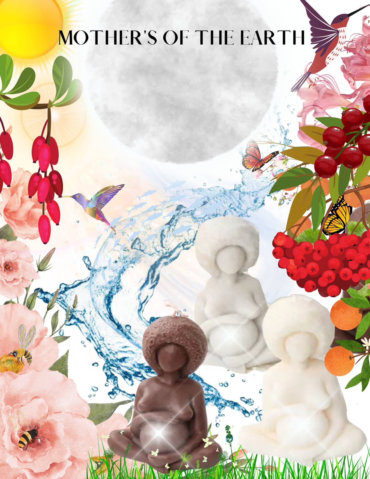 "Mother's Of Earth" Pillar Candle.